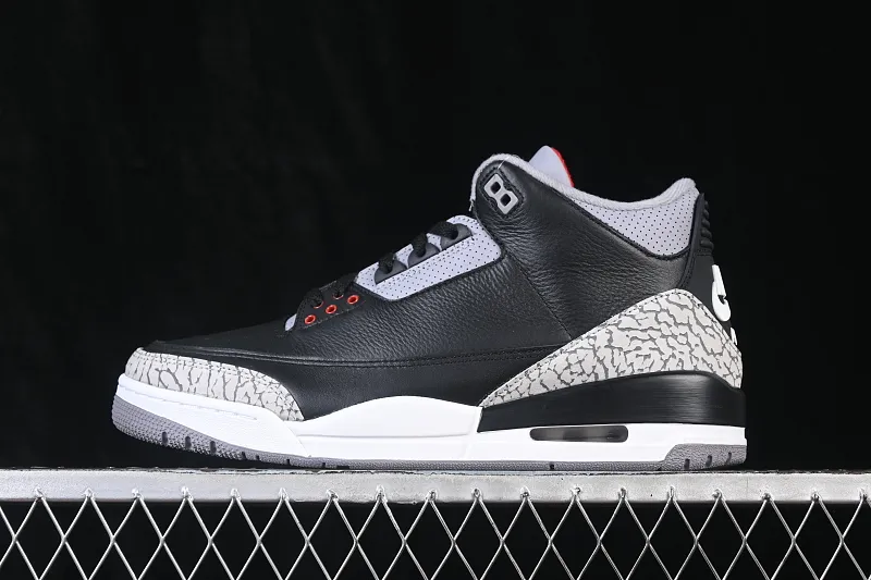 All categories Air Jordan Jordan series basketball shoes Air Jordan 3 LJR version Air Jordan 3 "Black Cement" AJ3 Jordan 3 first year black cement DN3707-010